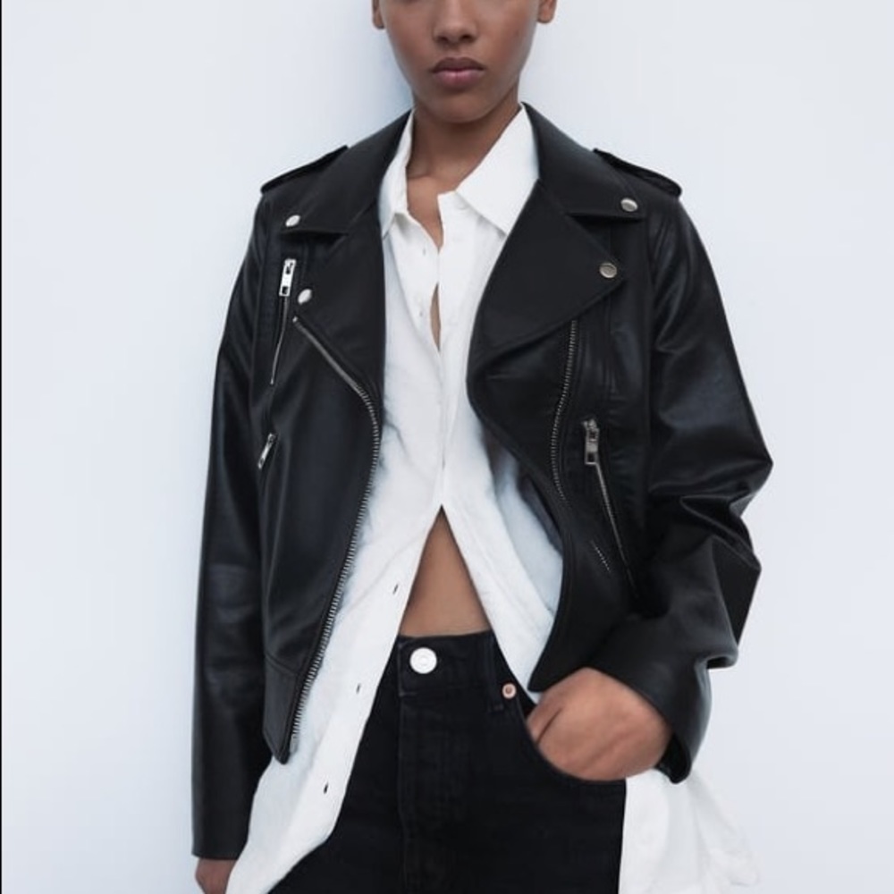 ZARA faux leather jacket